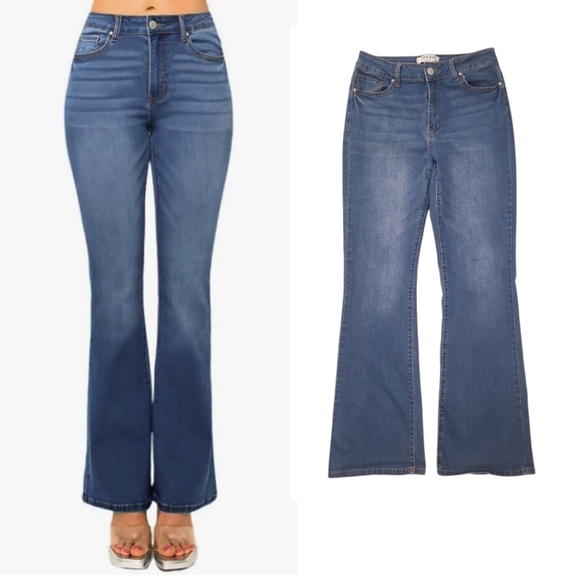 Wax Jeans Slim Boot Cut Jeans 90332 Medium Size 9 - Picture 11 of 11